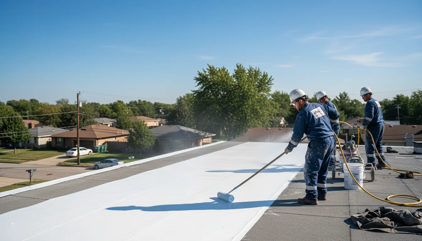 Commercial roof coating in Sage, AR near me